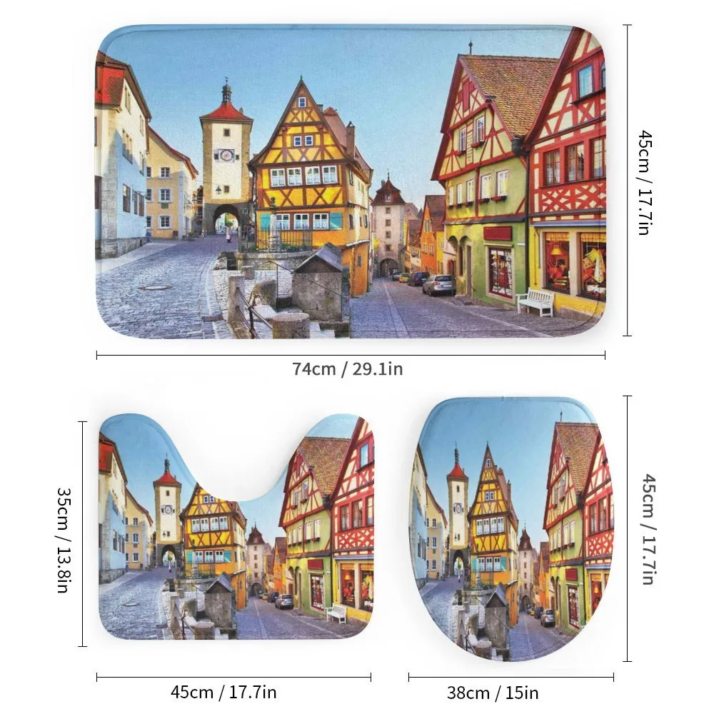 Colorful Street Houses — Detail 1