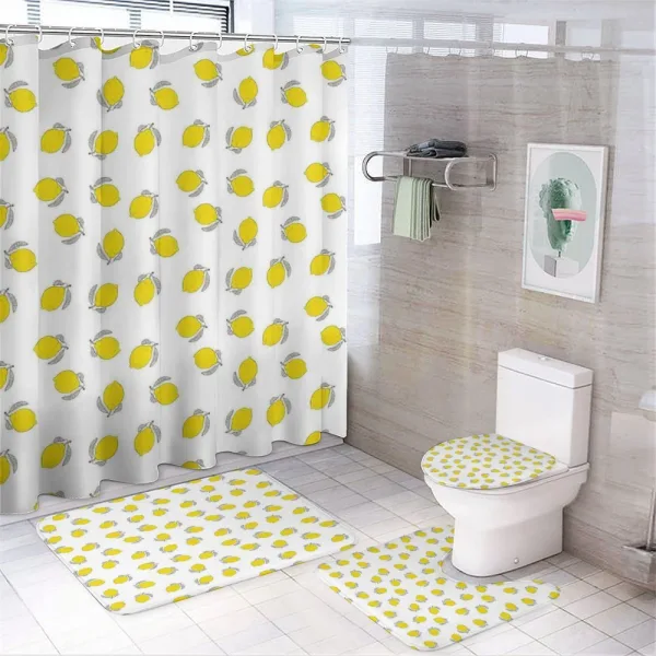 Detailed Upside on a shower curtain