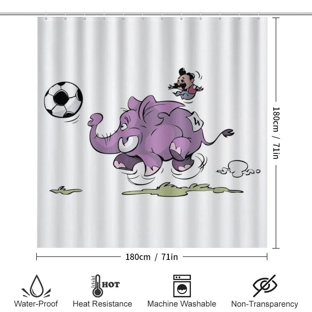 Elephant Playing Soccer — Detail 2