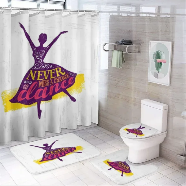 Female Dancer on a shower curtain