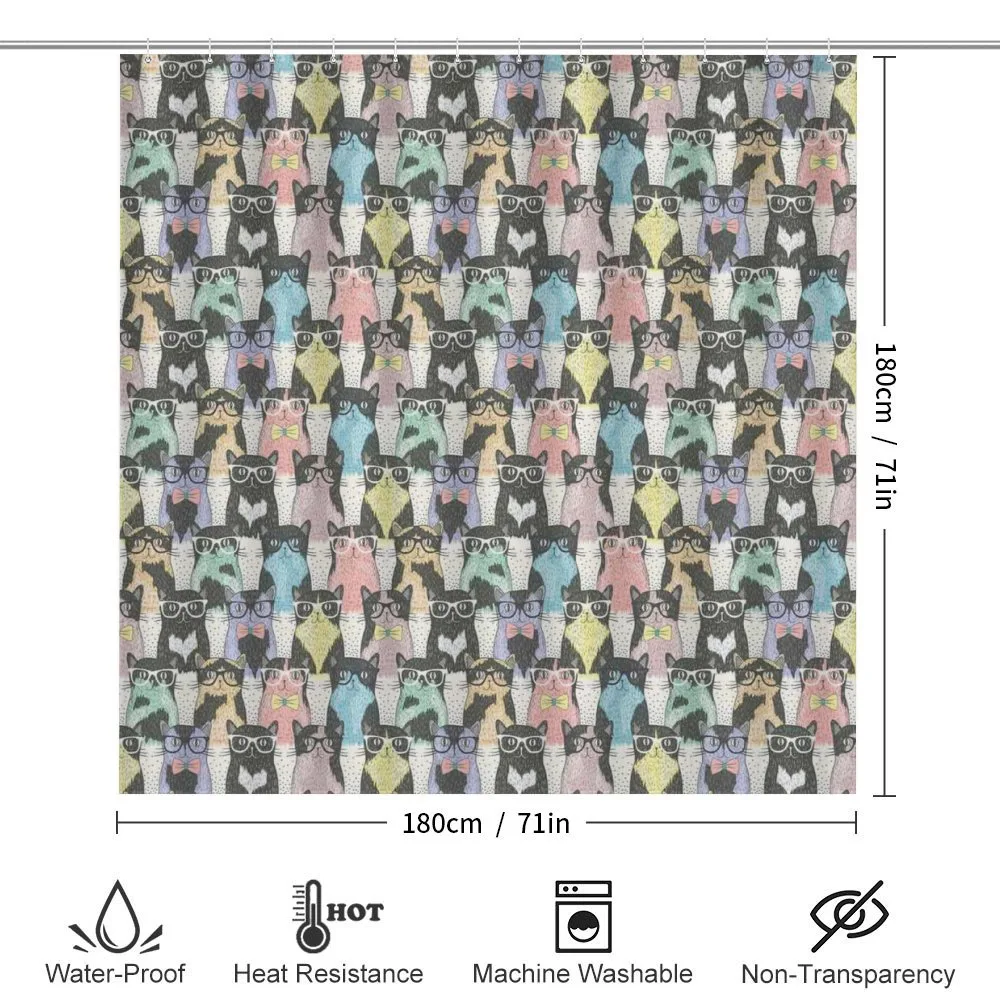 Hipster Cats with Glasses — Detail 2