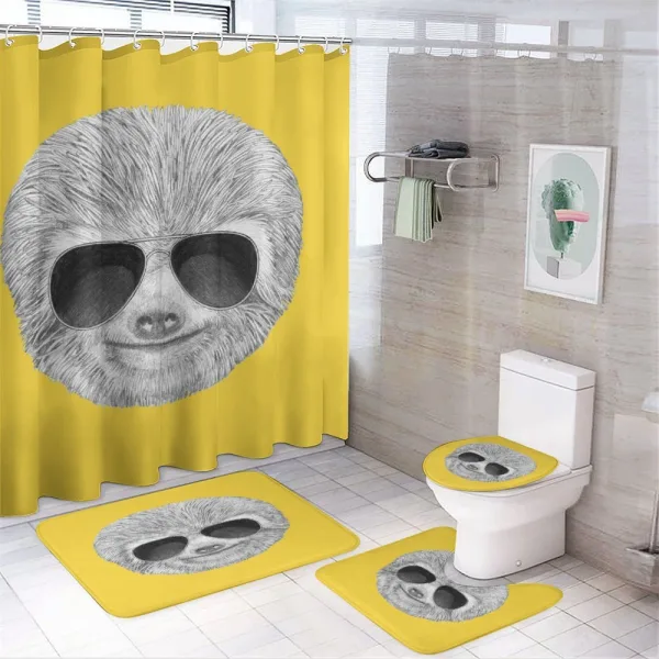 Hipster Jungle Animal on a shower curtain