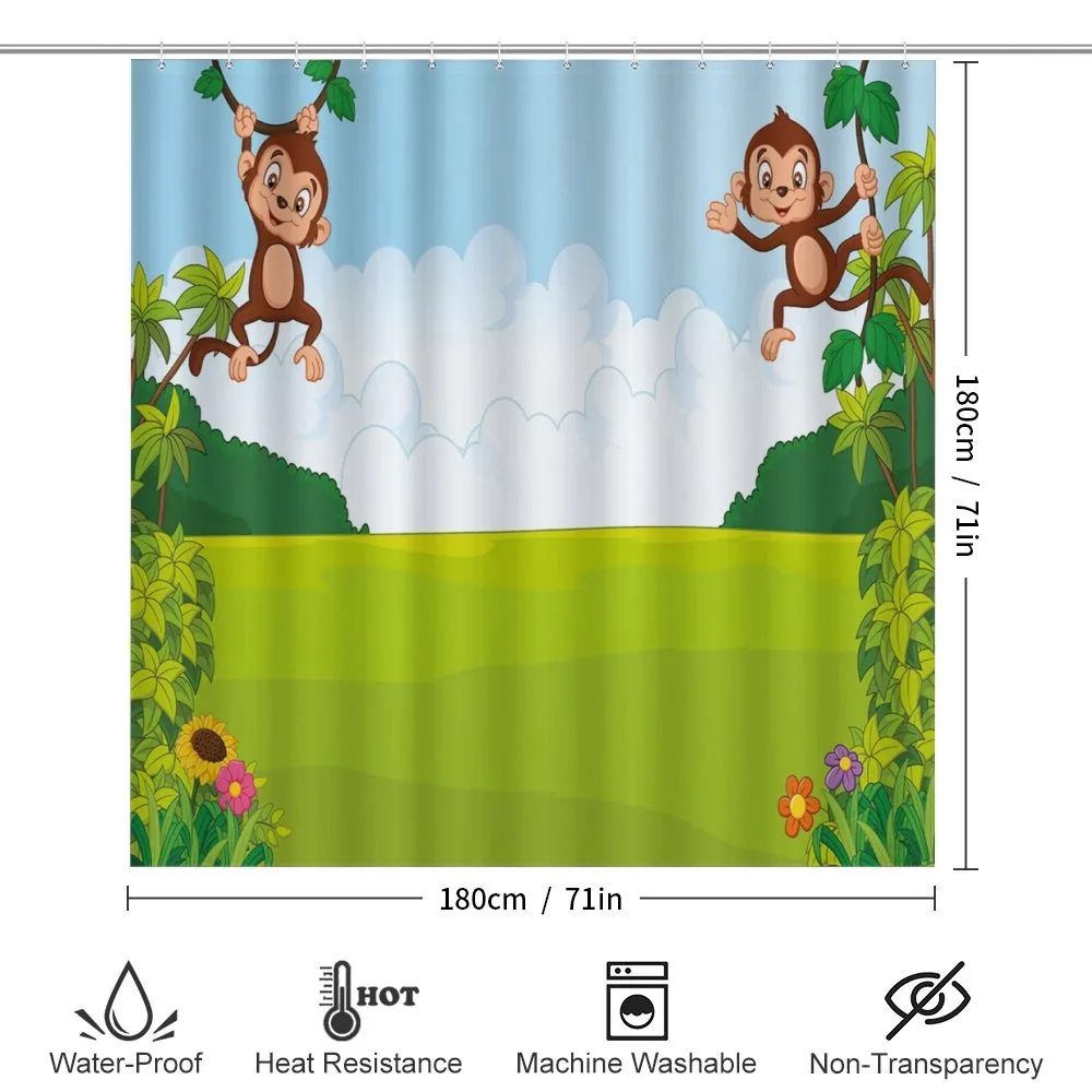 Monkeys on Vines — Detail 2