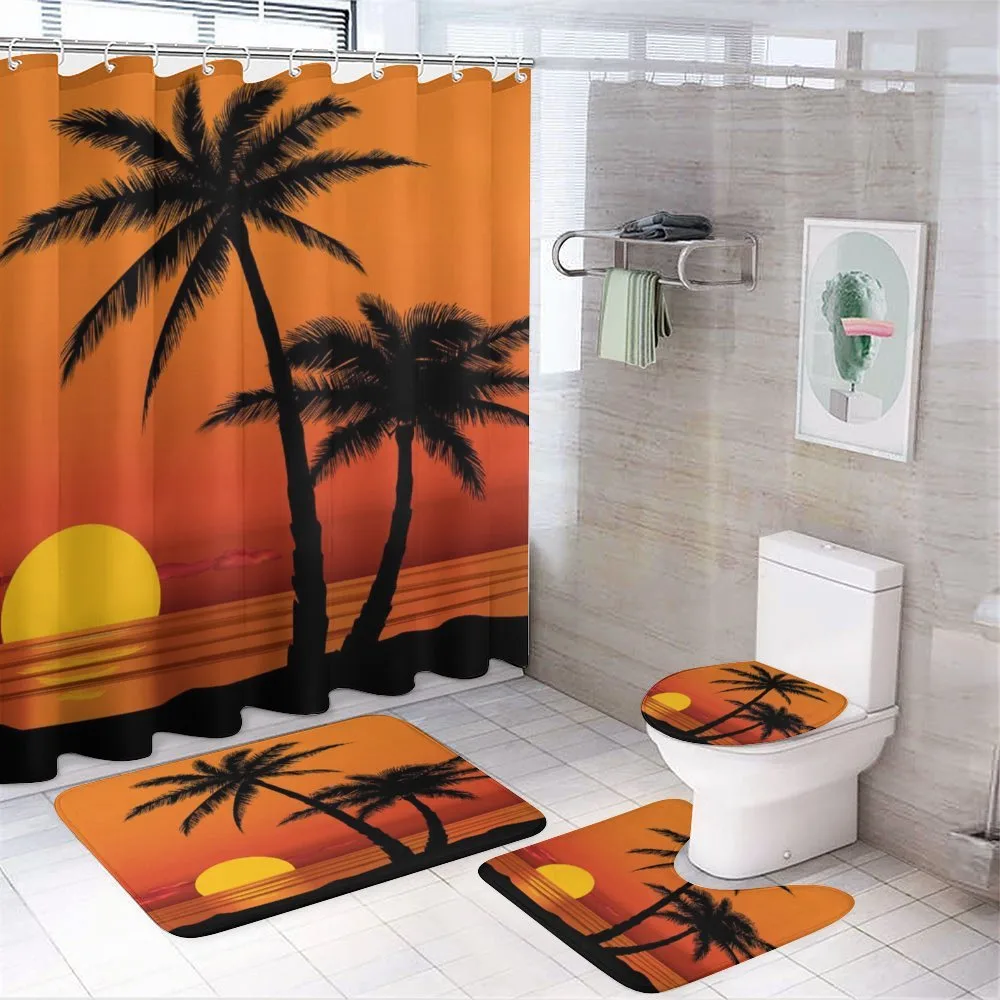 Orange Ombre Sunset and Trees — Your design