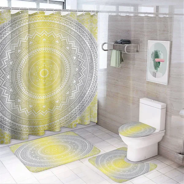 Pale Colored Ombre on a shower curtain