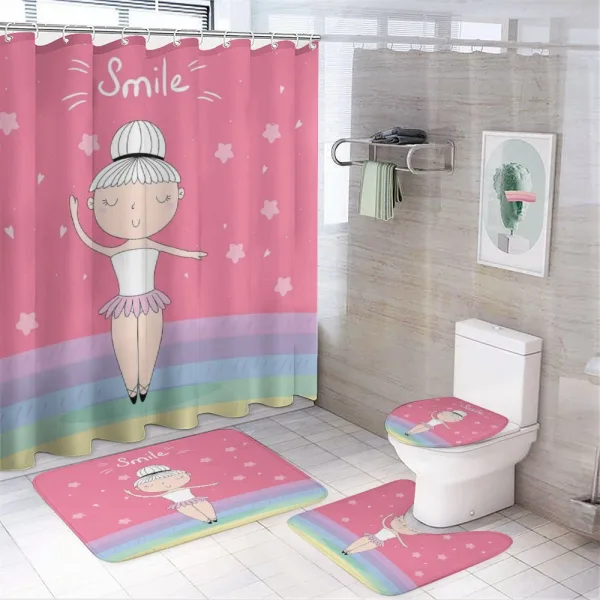 Pique Turn Ballet on a shower curtain