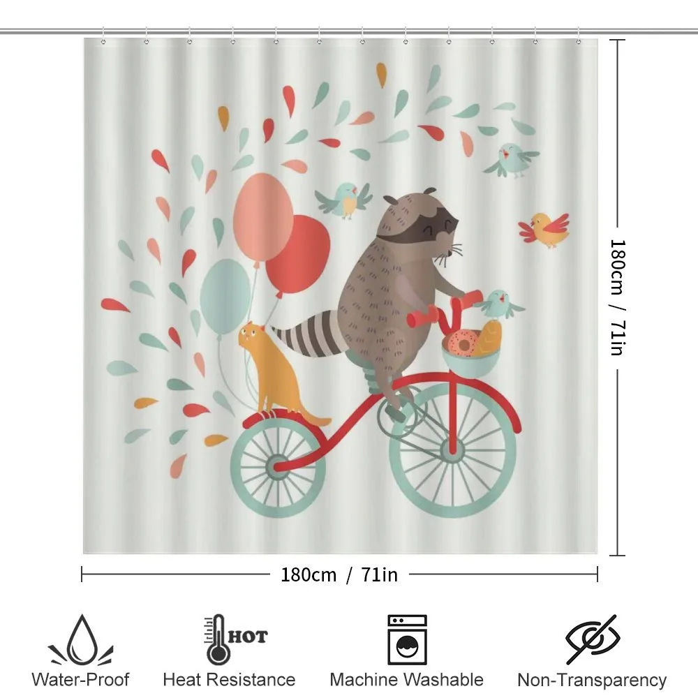 Raccoon on Bicycle — Detail 2