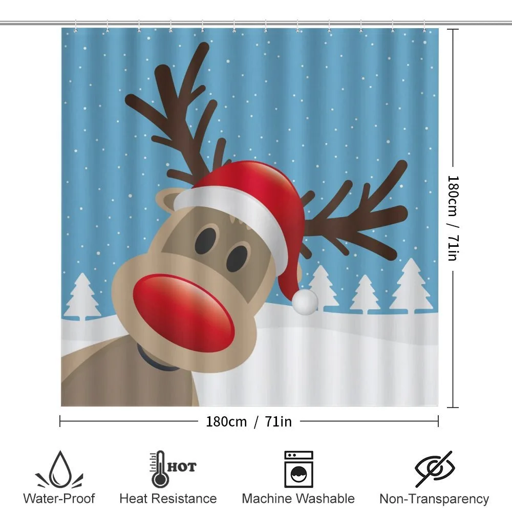 Reindeer Rudolph Hat — Detail 2