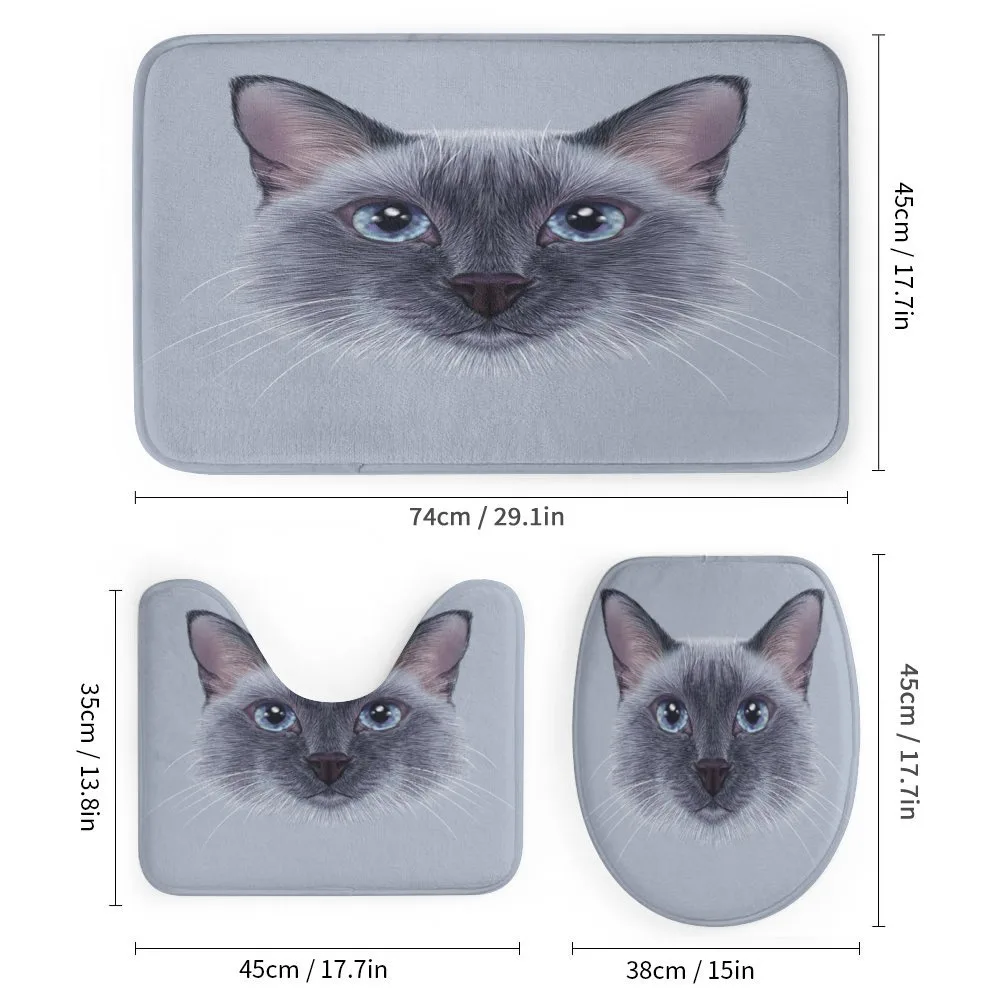 Siamese Cat Portrait — Detail 1