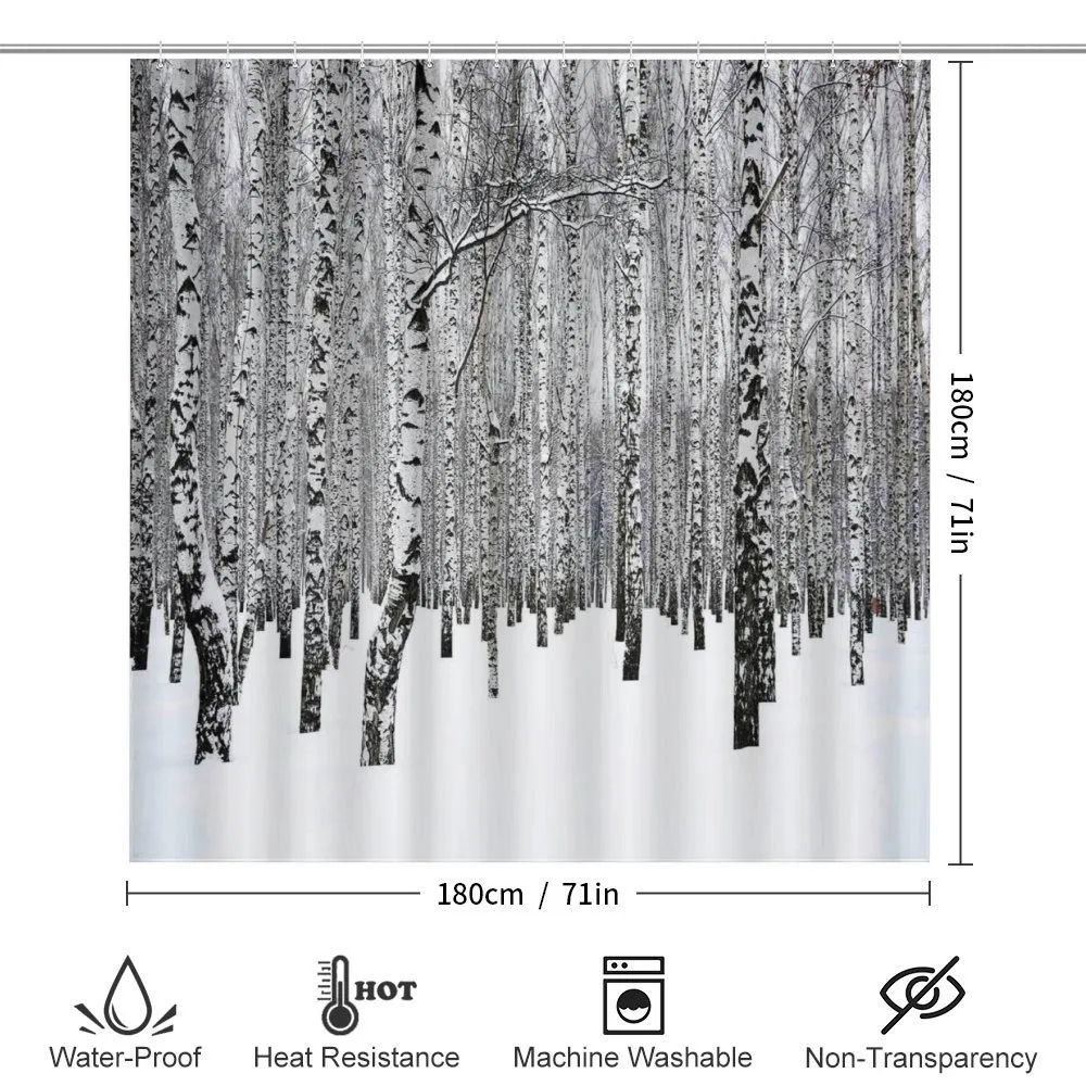 Snowy Forest Photo Woodland — Detail 2