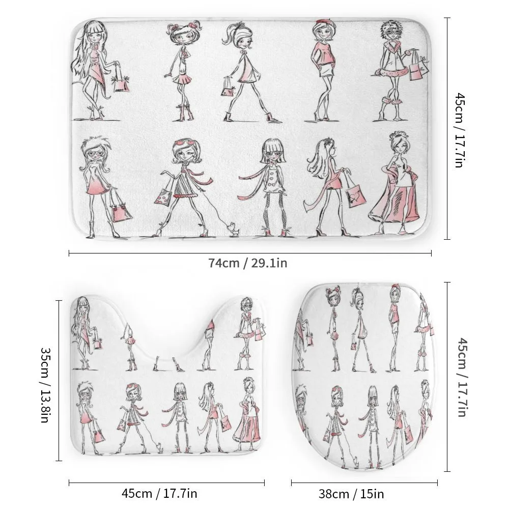 Cartoon Fashion Ladies — Detail 1