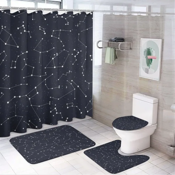 Cluster of Stars on a shower curtain