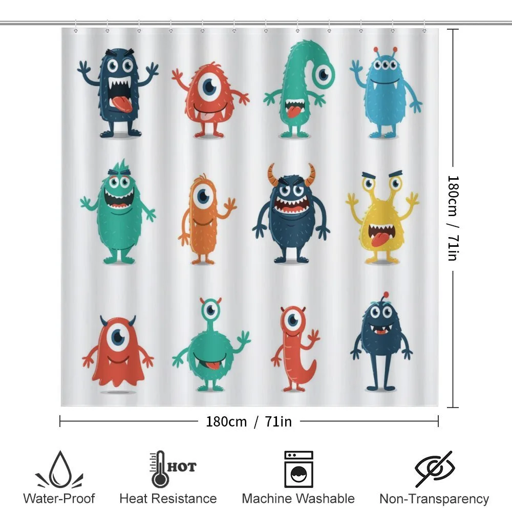 Colorful Monster Graphic Art — Detail 2