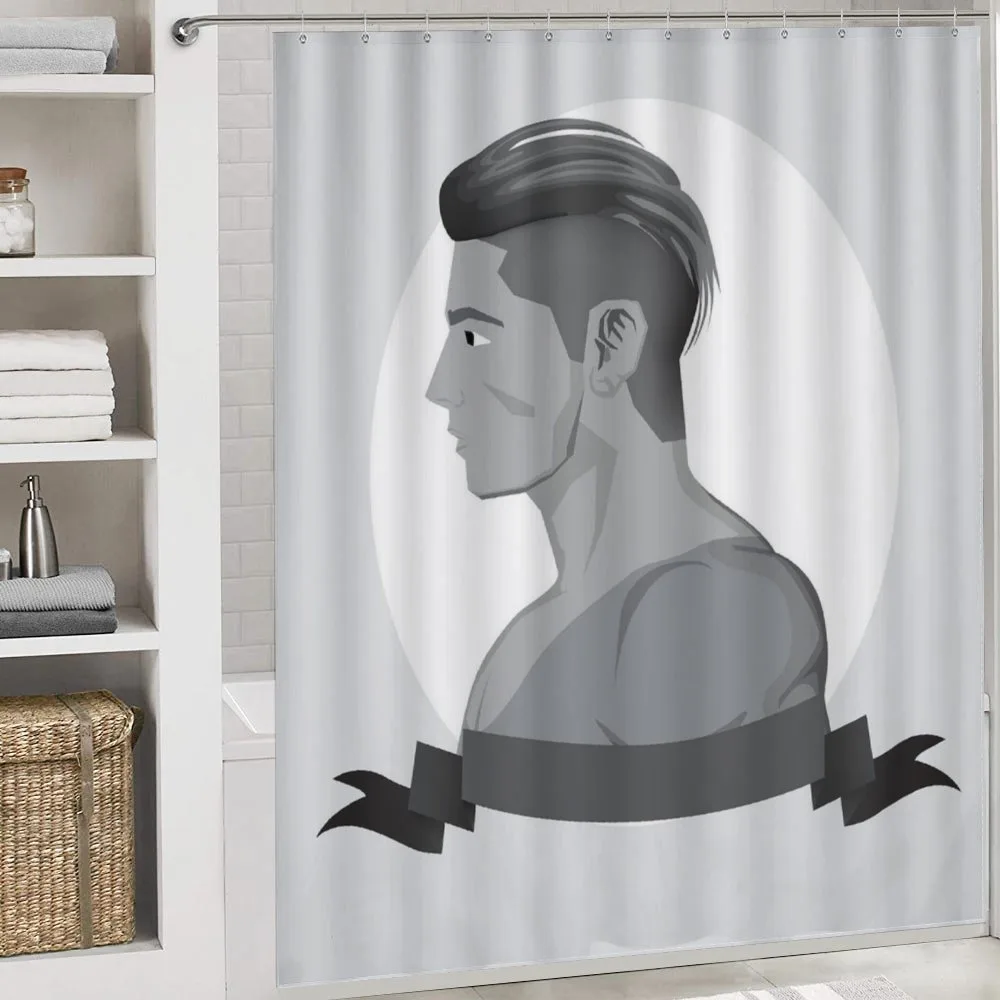 Greyscale Beardless Boy — Detail 4