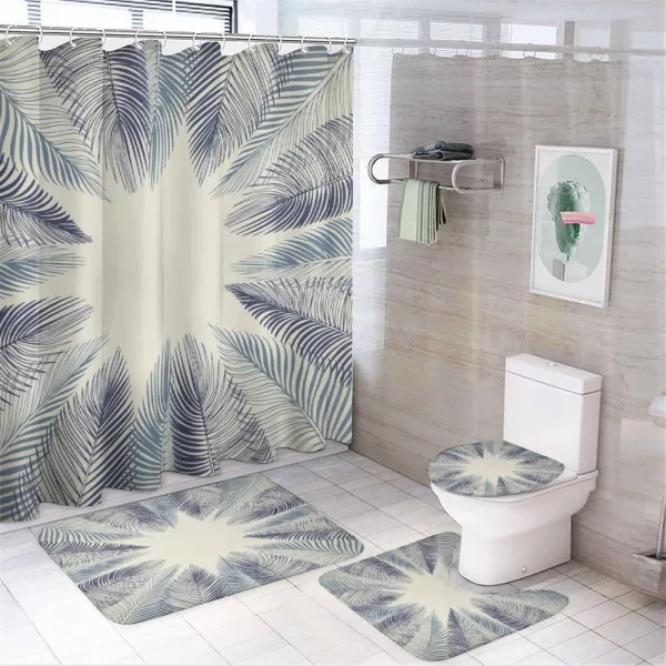 Leaf Grunge on a shower curtain