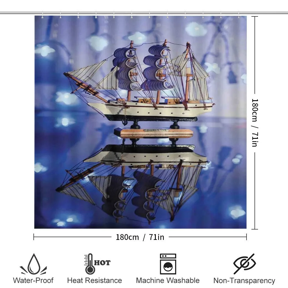 Model of a Ship with Sails — Detail 2