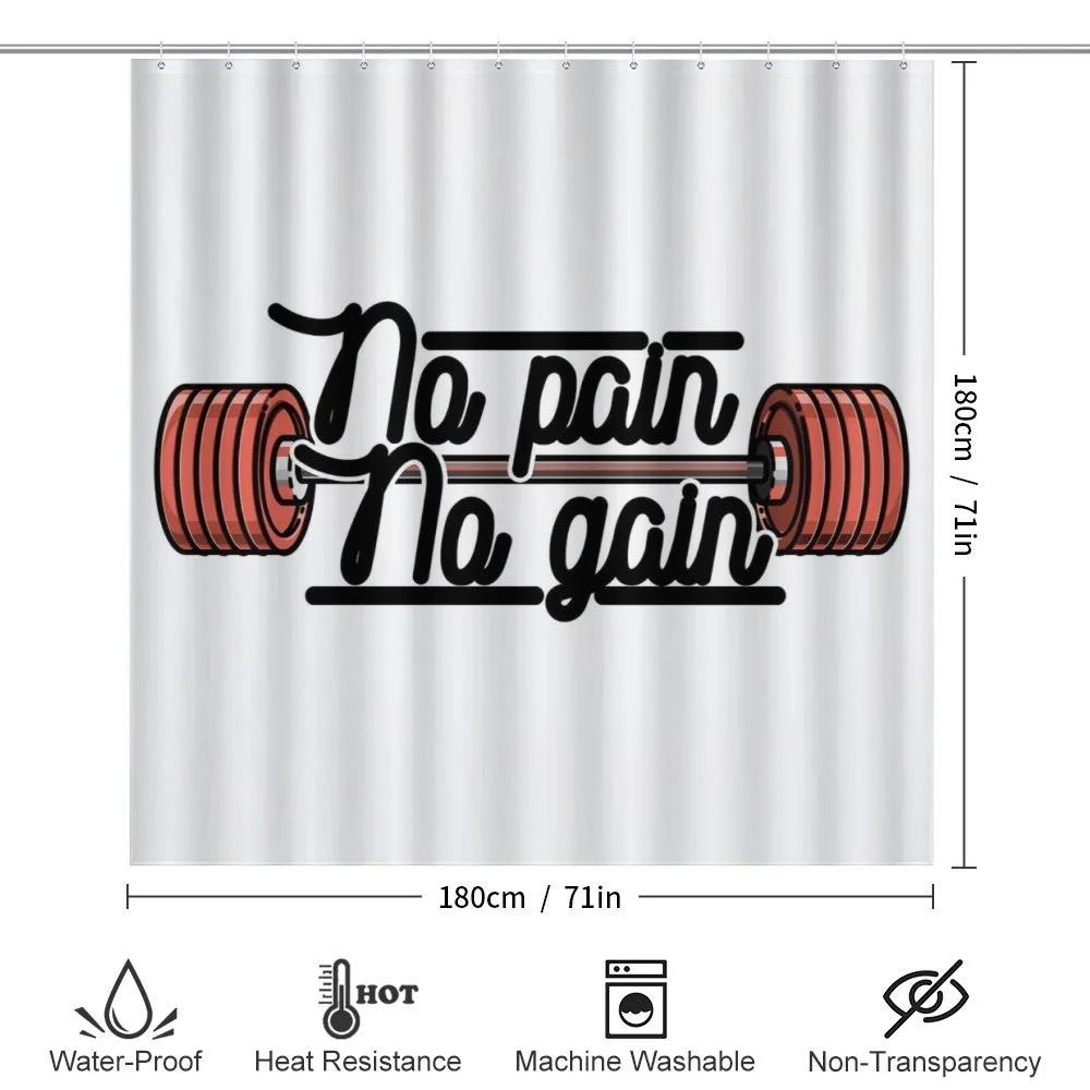 No Pain No Gain Sign — Detail 2