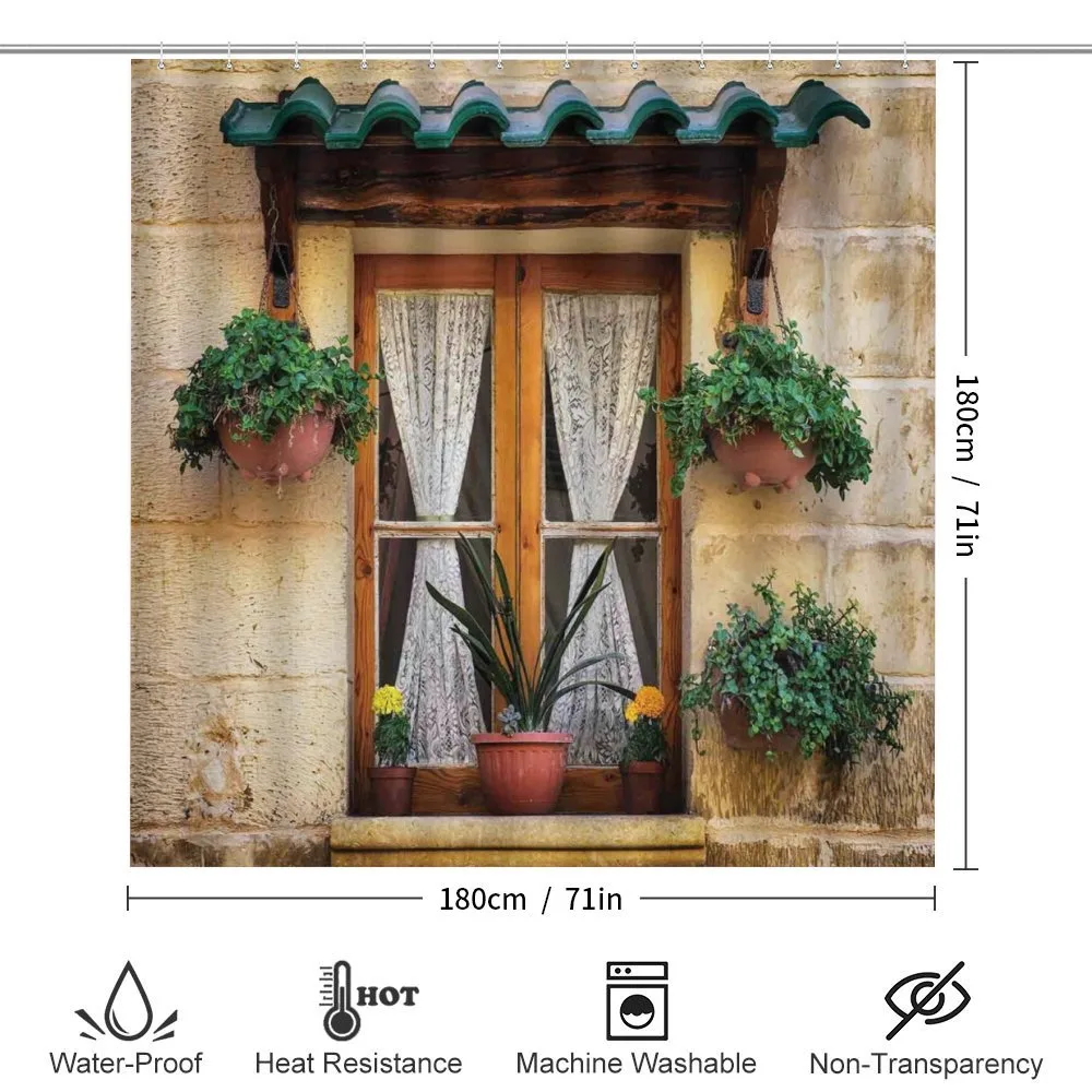 Old Window and Flowers — Detail 2