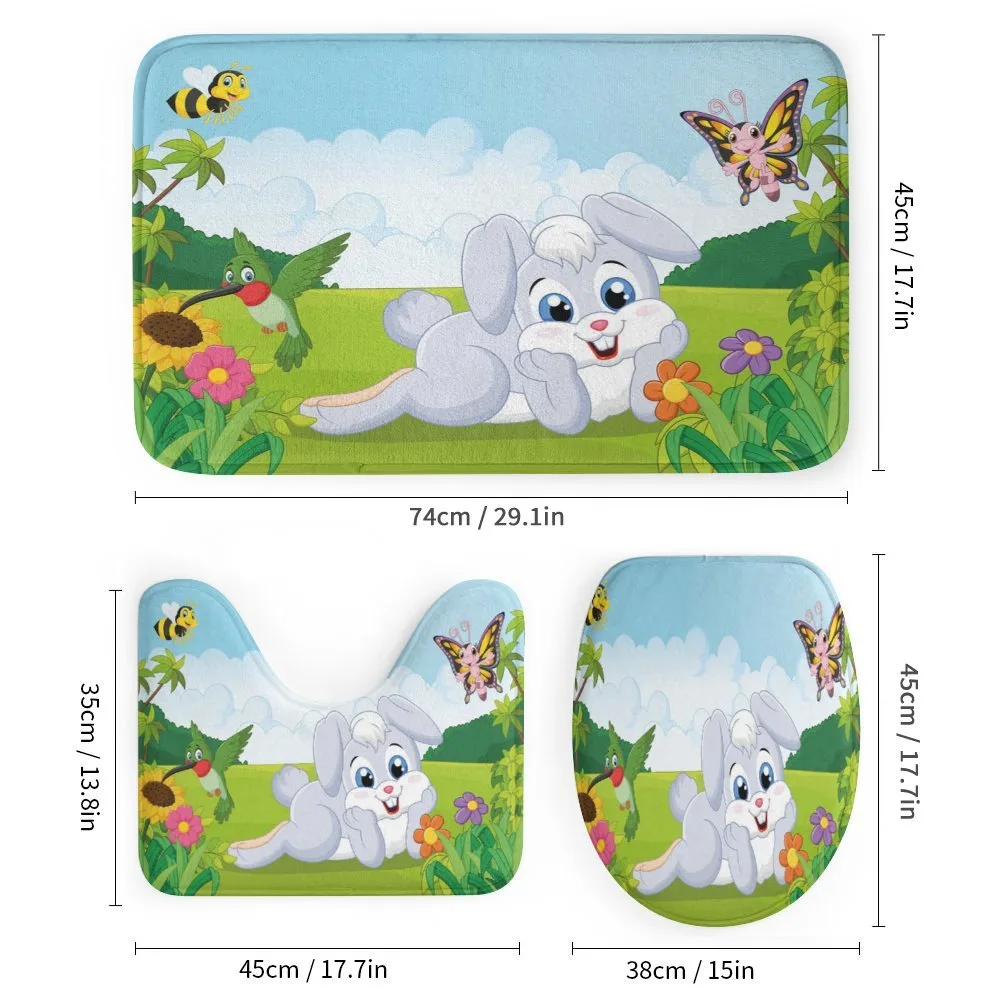 Rabbits Grass Bees — Detail 1
