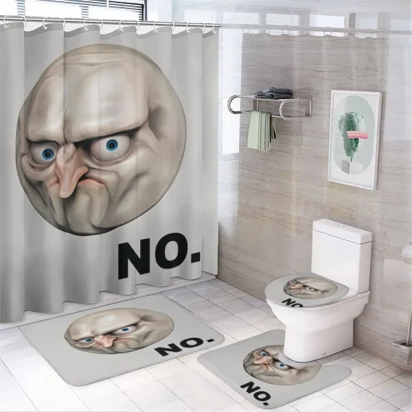 Rage Emotion Comics on a shower curtain