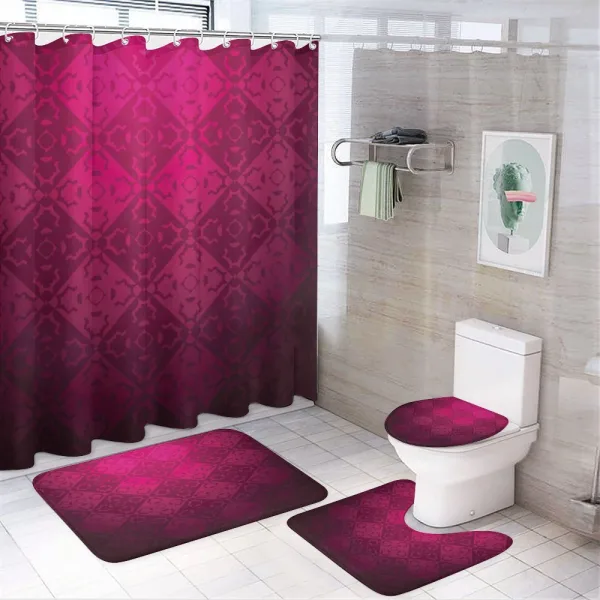 Rectangular Forms on a shower curtain