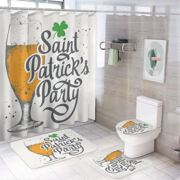 Saint Patrick's Party on a shower curtain