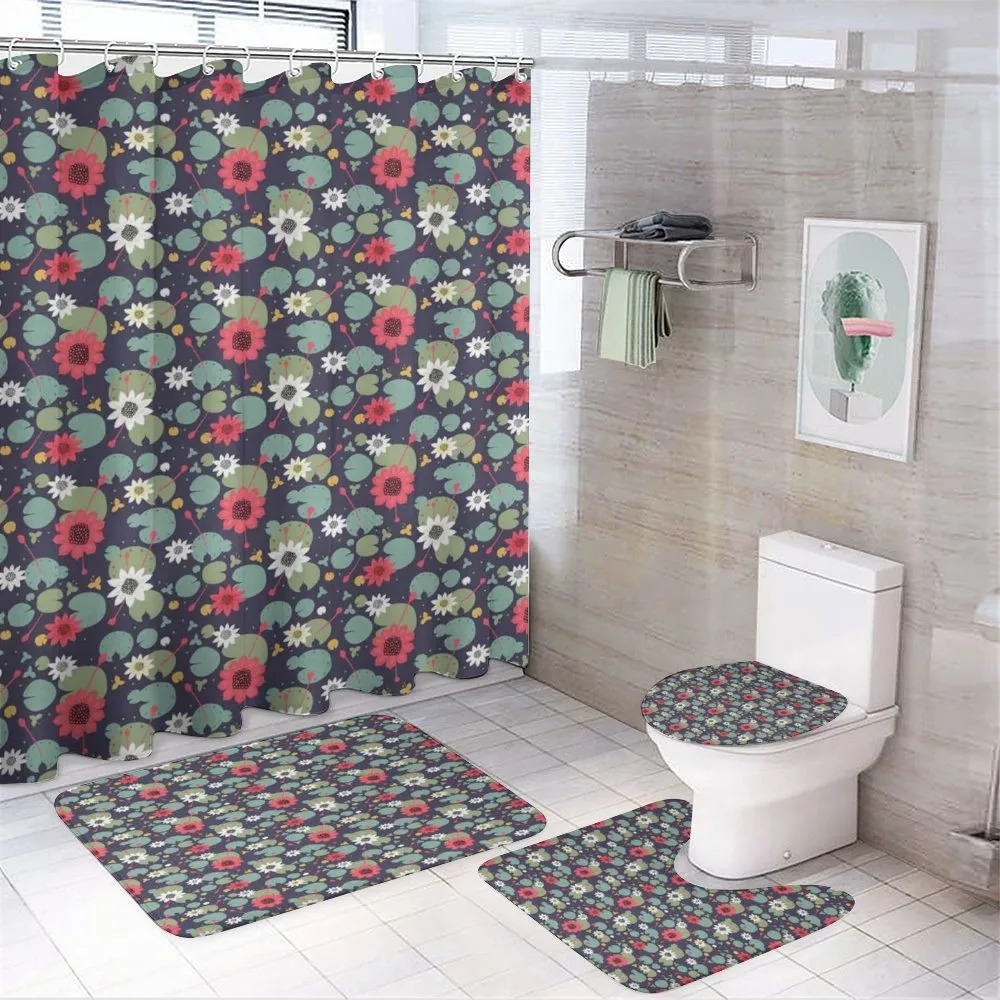 Water Lilies Lotus on a Pond — Your design