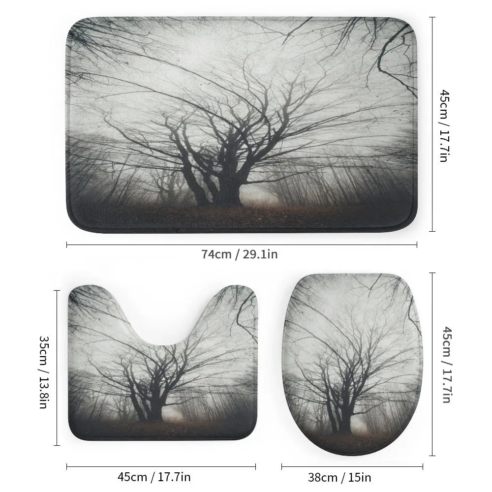 Autumn Tree in Fog Dark — Detail 1