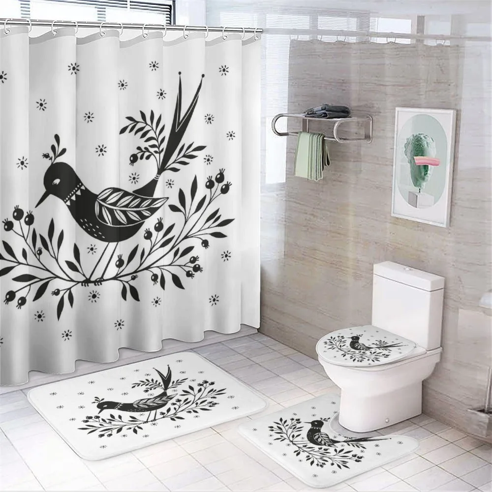Bird on Thin Berry Branch — Your design
