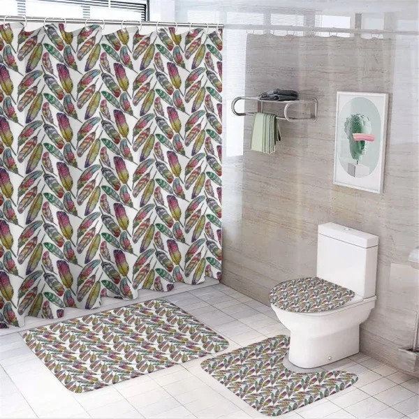 Boho Vivid Contrast on a shower curtain