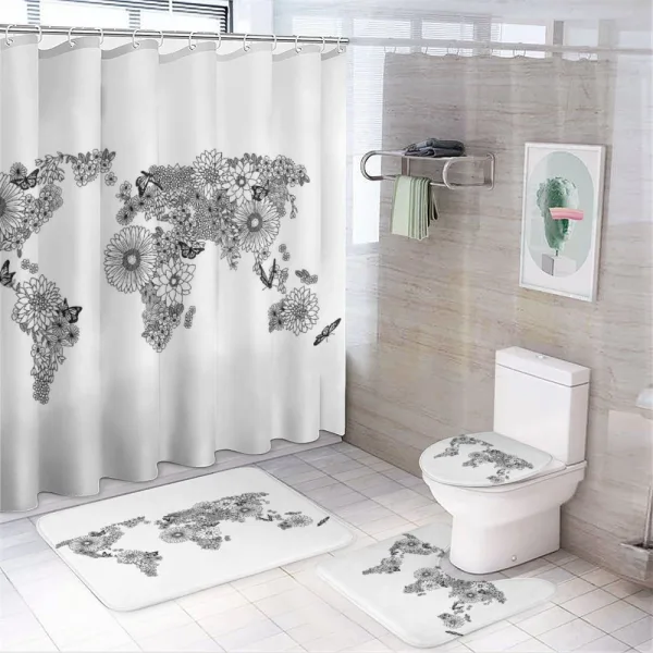 Butterfly Petals on a shower curtain