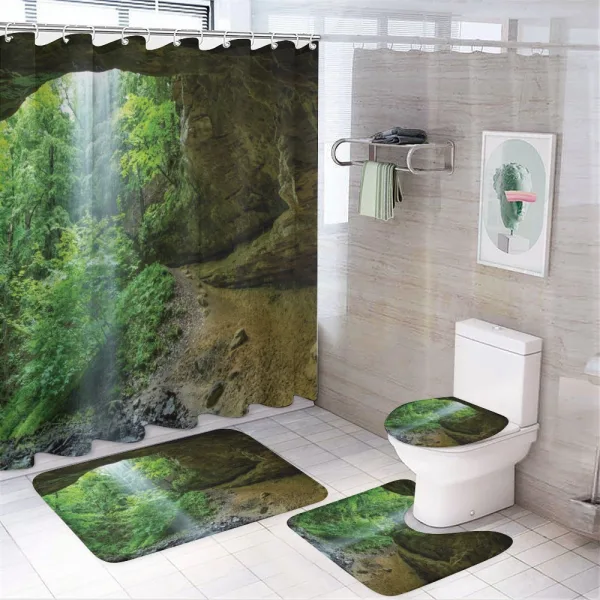 Canyon Michigan Caves on a shower curtain