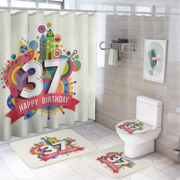 Celebration Theme on a shower curtain