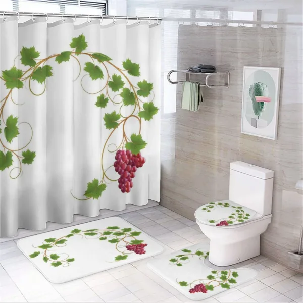 Cluster Ivy Fresh on a shower curtain