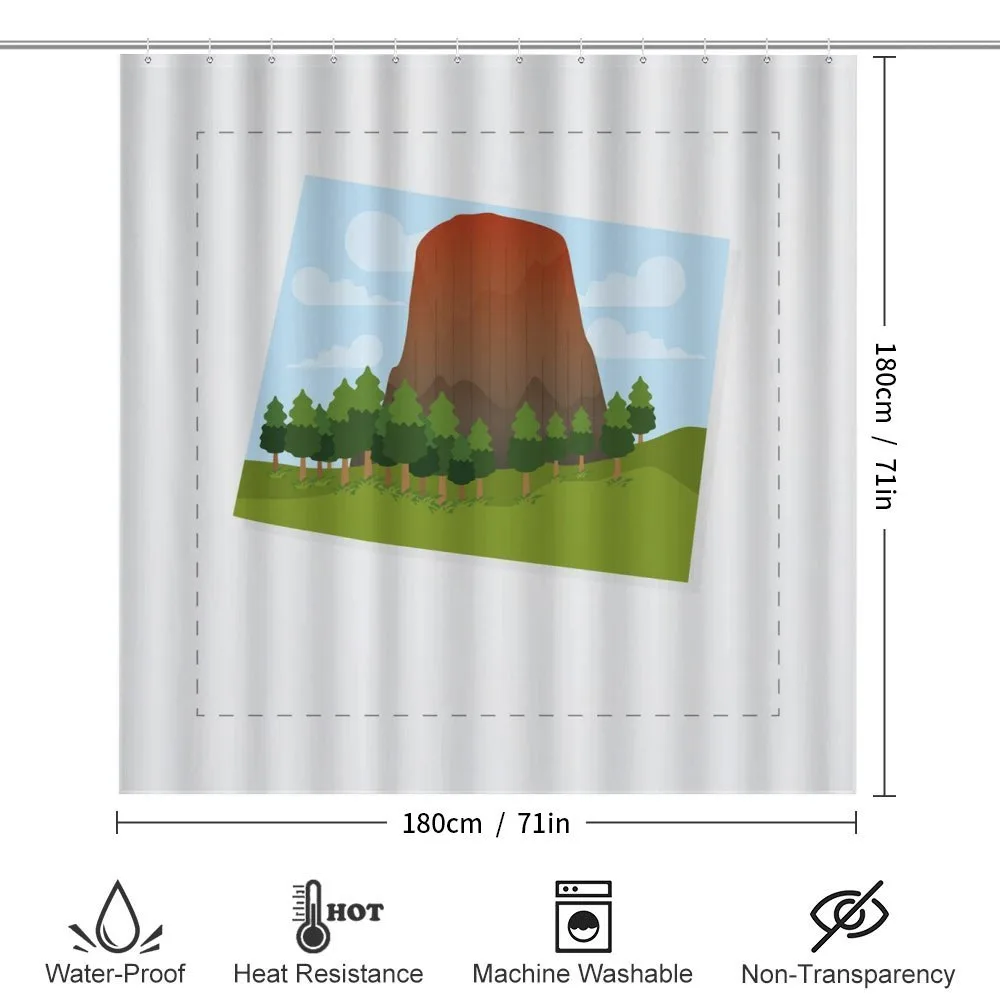 Devils Tower Cartoon Design — Detail 2