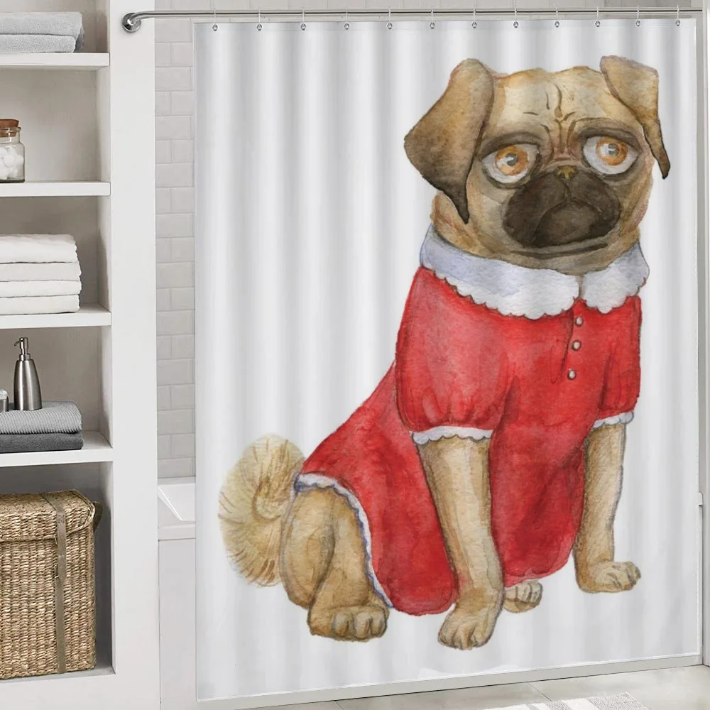 Dog in Red Dress Cartoon — Detail 4