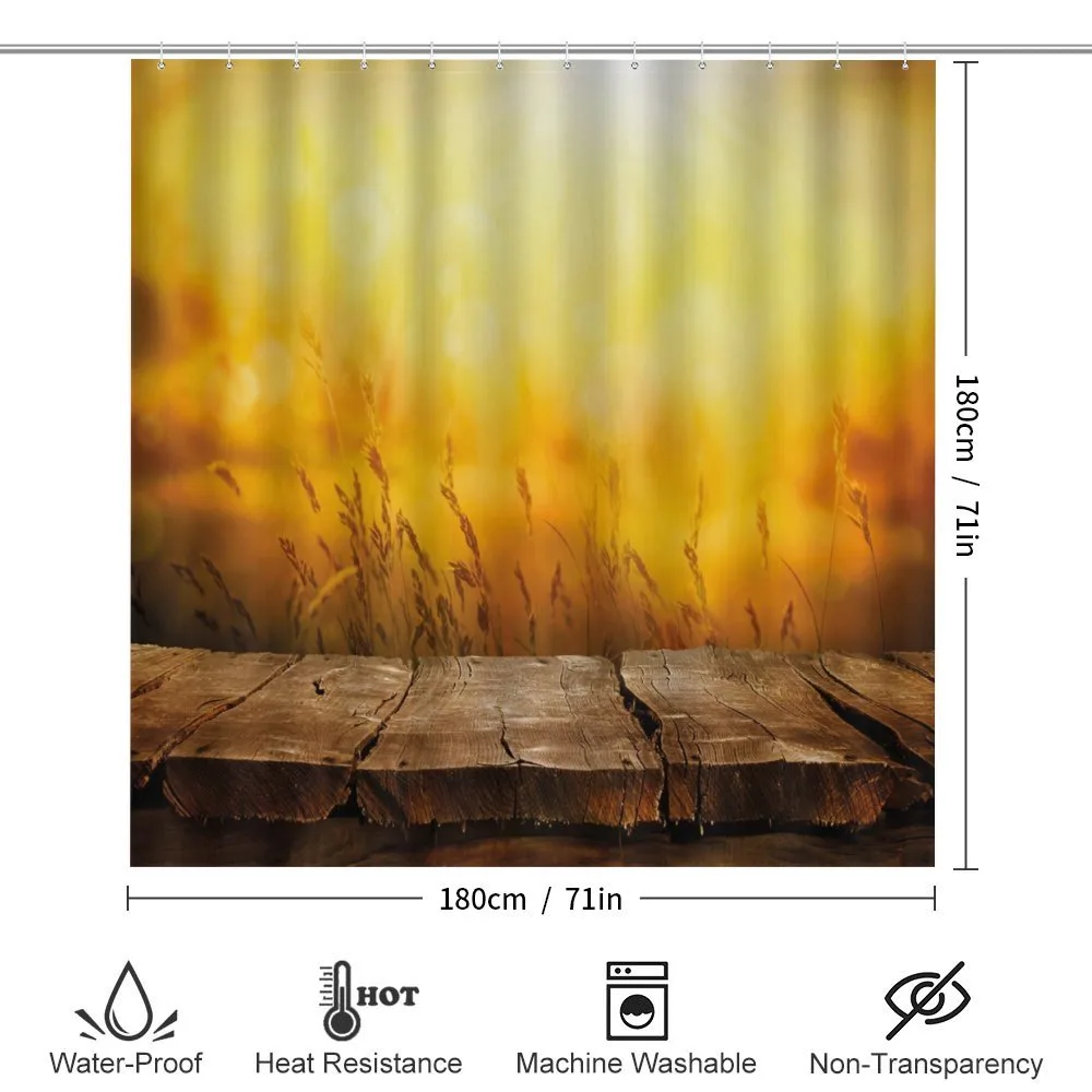 Empty Tabletop and Wheat — Detail 2