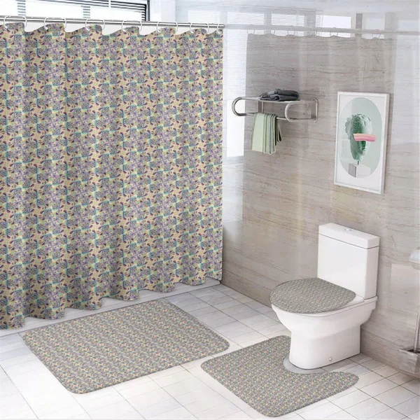 Energetic Ornament on a shower curtain