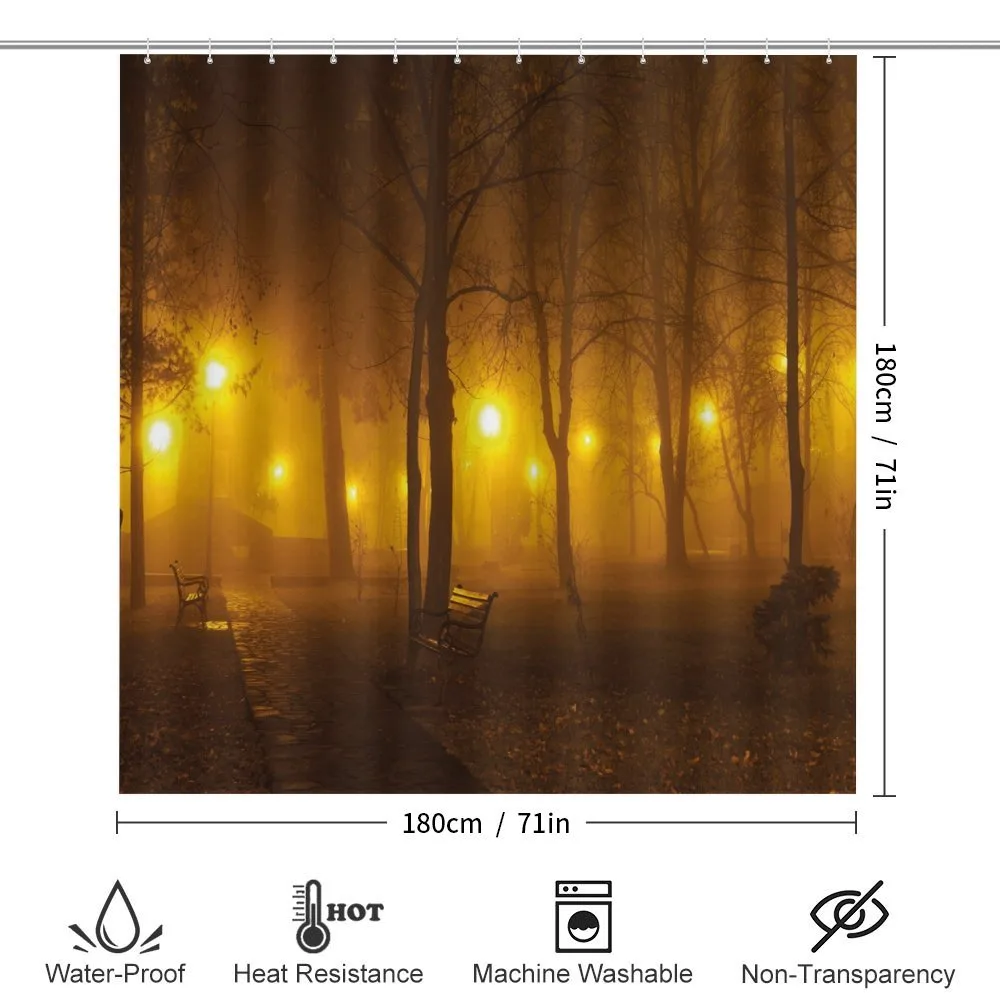 Foggy Evening in the Park — Detail 2