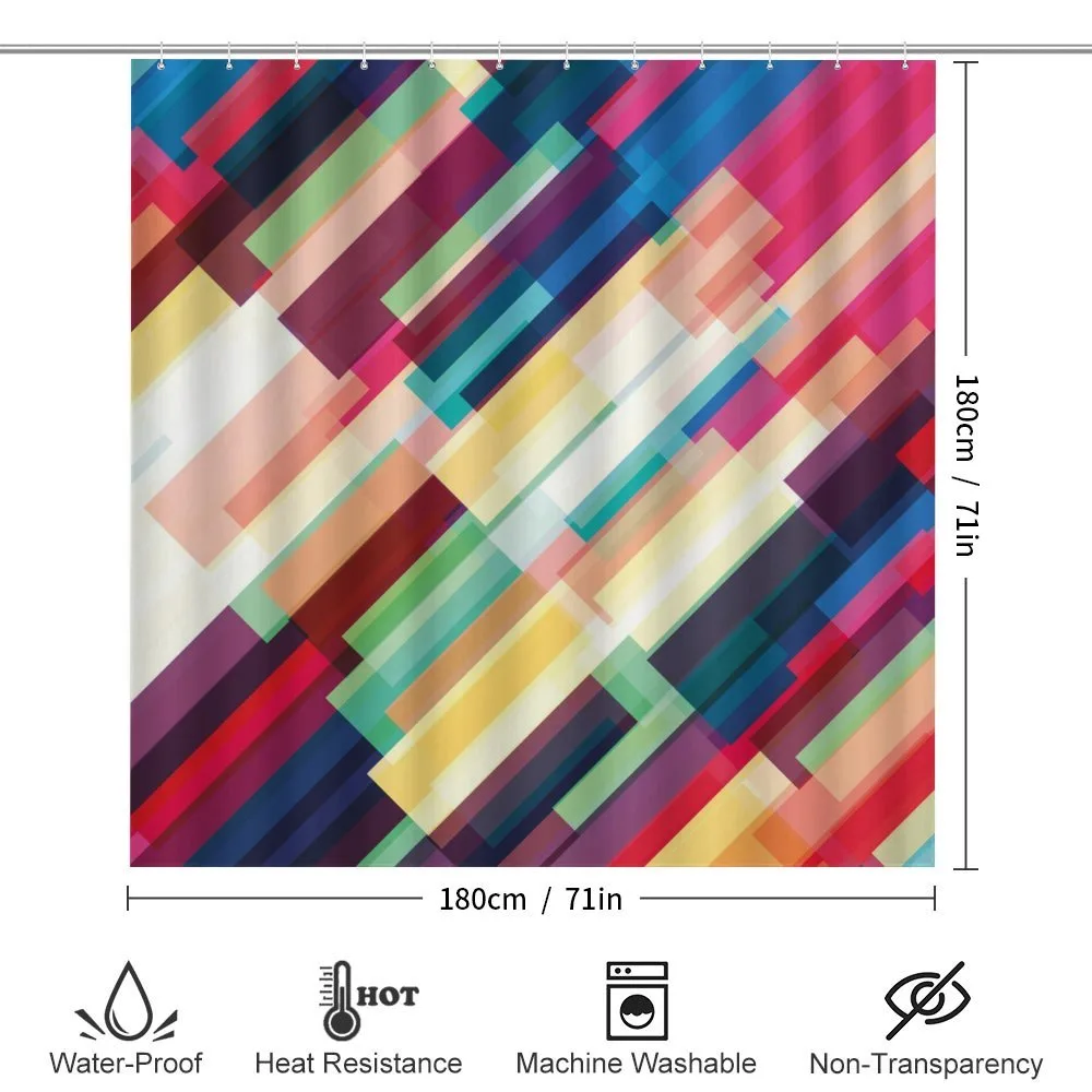 Geometric Color Lines — Detail 2
