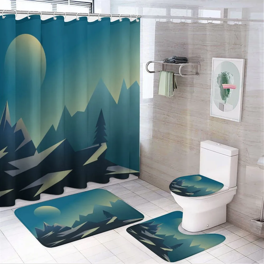Geometric Landscape Scene — Your design