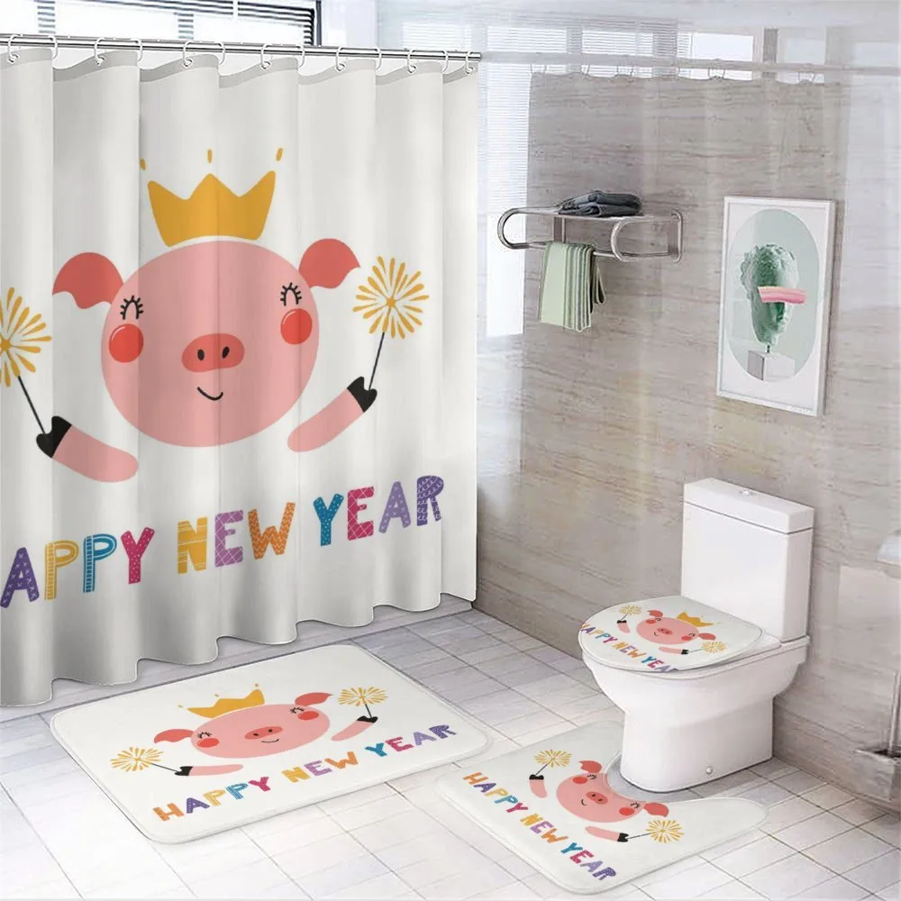Happy New Year Animal in Crown — Your design