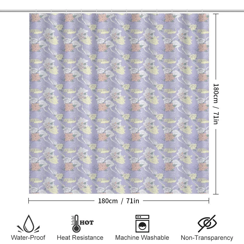 Lavender Background Oriental — Detail 2