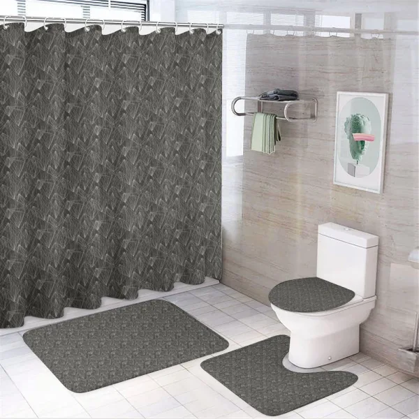 Modern Streaks and Beams on a shower curtain