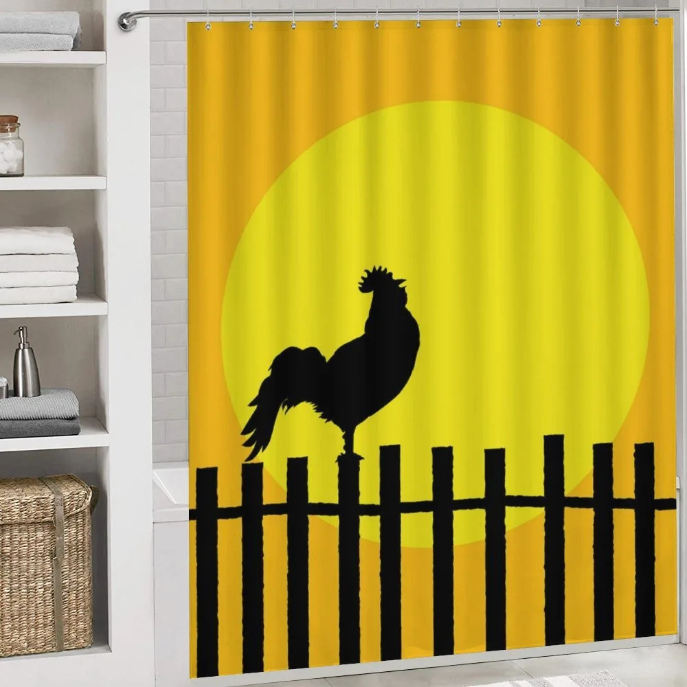 Rooster Silhouette Sunrise — Detail 4