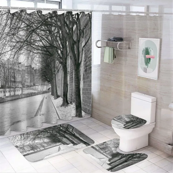 Seine River on a shower curtain