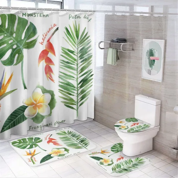 Tropical Flora on a shower curtain