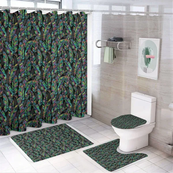 90s Style Rainbow on a shower curtain