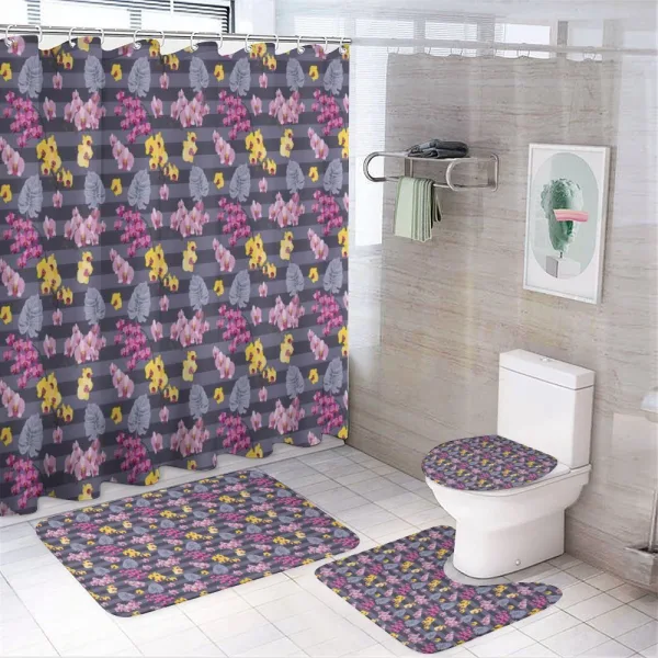 Botanical Aloha Summertime on a shower curtain