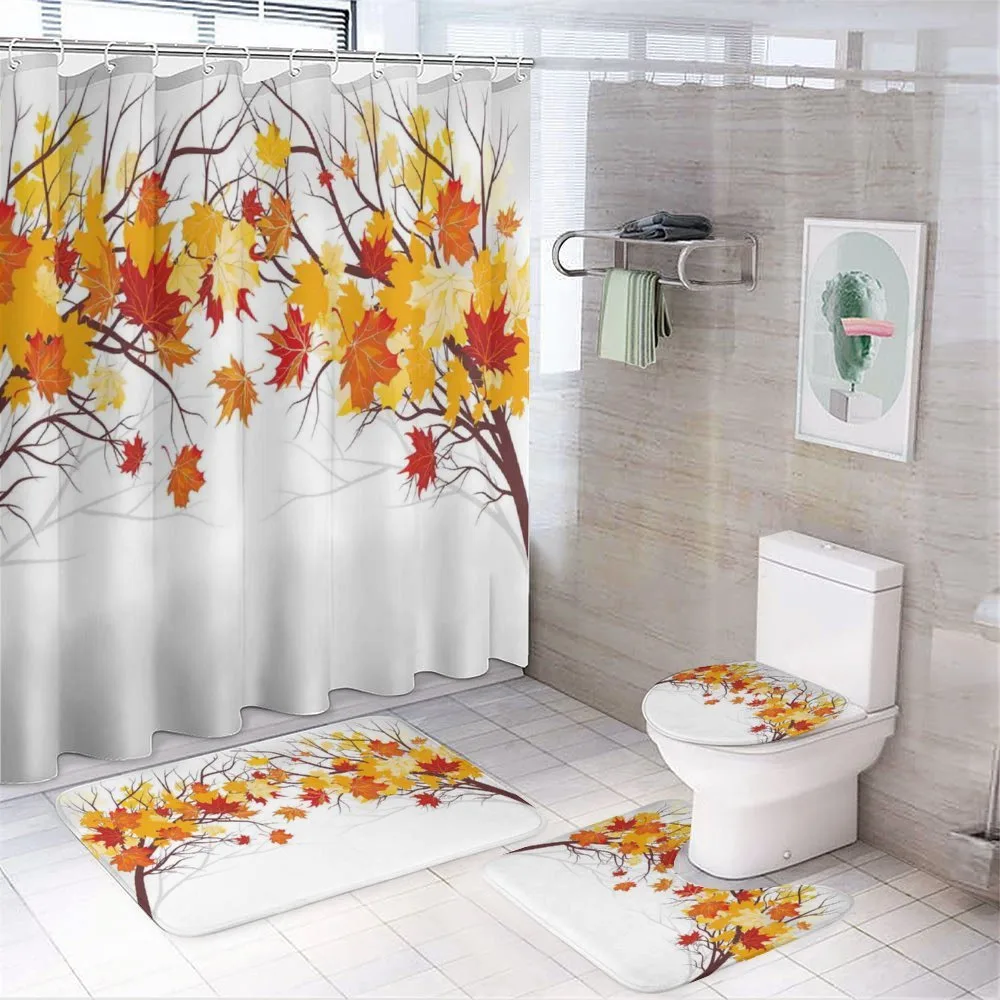 Cartoon Maple Autumn Tree — Your design